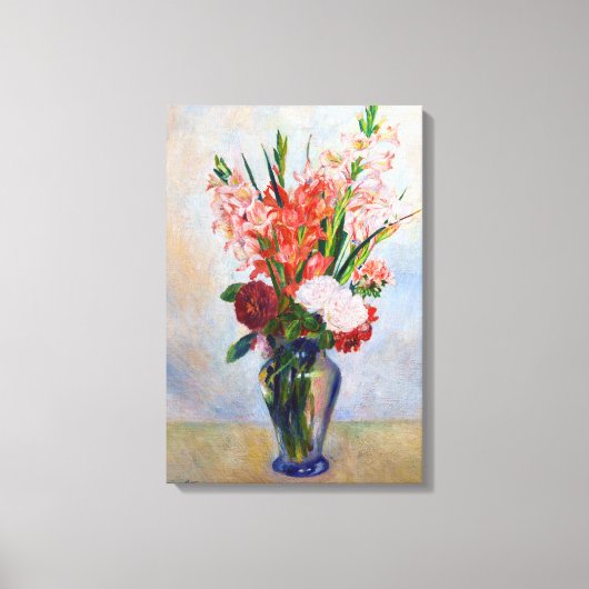 Pierre-Auguste Renoir - Gladioli Canvas Afdruk (Voorkant)