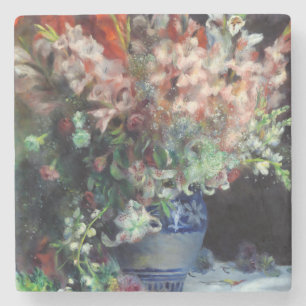 Pierre-Auguste Renoir  Gladioli in een Vase Stenen Onderzetter