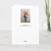 Pierre-Auguste Renoir - Gladioli Kaart (Achterkant)