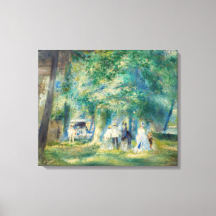 Pierre-Auguste Renoir - Het Feest in Saint-Cloud Canvas Afdruk