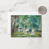 Pierre-Auguste Renoir - Het feest in Saint-Cloud Notitiekaartje (Voorkant / Achterkant in situ)