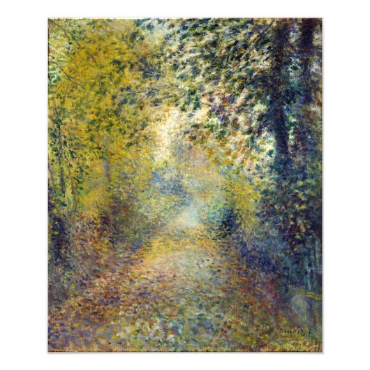Pierre-Auguste Renoir - In de Bossen Foto Afdruk (Voorkant)