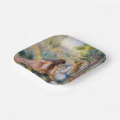 Pierre-Auguste Renoir - In de wei Papieren Bordje (Gebogen)