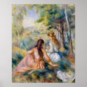 Pierre-Auguste Renoir - In de wei Poster