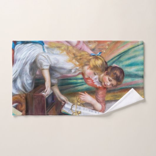 Pierre Auguste Renoir - Jeunes filles au piano (Serviette à main)