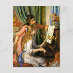 Pierre-Auguste Renoir - Jeunes Filles au Piano Briefkaart