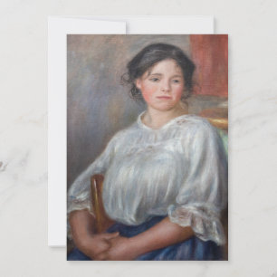 Pierre-Auguste Renoir - Jong meisje zittend Kaart