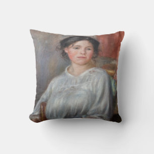 Pierre-Auguste Renoir - Jong meisje zittend Kussen