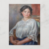 Pierre-Auguste Renoir - Jong vrouw gezeten Briefkaart (Voorkant)