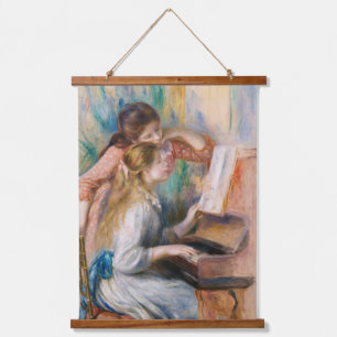 Pierre Auguste Renoir - Jonge meisjes aan de Piano Hangend Wandkleed