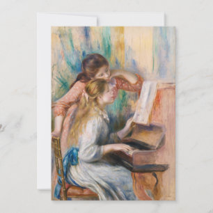 Pierre Auguste Renoir - Jonge meisjes aan de Piano Kaart