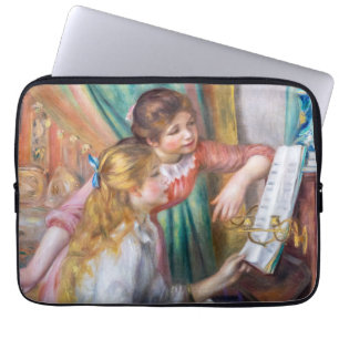 Pierre Auguste Renoir - Jonge meisjes aan de Piano Laptop Sleeve