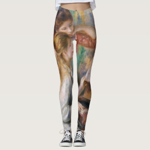 Pierre Auguste Renoir - Jonge meisjes aan de Piano Leggings