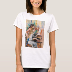 Pierre Auguste Renoir - Jonge meisjes aan de Piano T-shirt