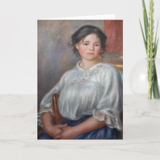 Pierre-Auguste Renoir - Jonge vrouw woonachtig Kaart (Voorkant)