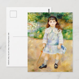 Pierre-Auguste Renoir - Kind met een zweep Briefkaart