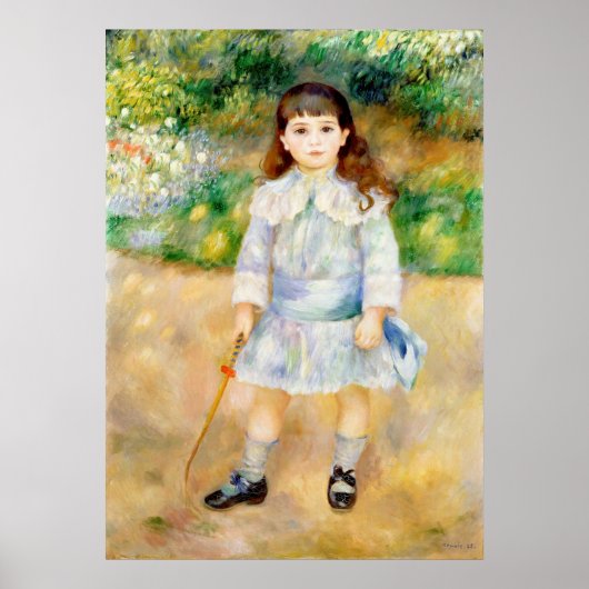 Pierre-Auguste Renoir - Kind met een zweep Poster (Voorkant)