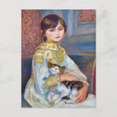 Pierre-Auguste Renoir - Kind met Kat Briefkaart (Voorkant)