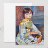 Pierre-Auguste Renoir - Kind met Kat Kaart (Voorkant / Achterkant)