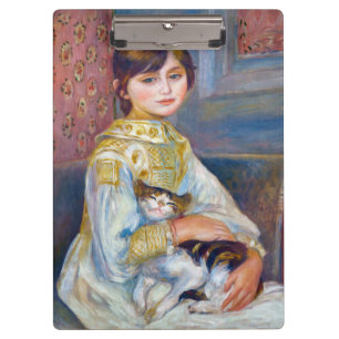 Pierre-Auguste Renoir - Kind met Kat Klembord