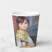 Pierre-Auguste Renoir - Kind met Kat Papieren Bekers (Voorkant)