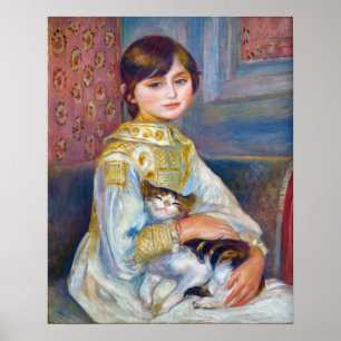 Pierre-Auguste Renoir - Kind met kat Poster