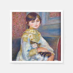 Pierre-Auguste Renoir - Kind met Kat Servet