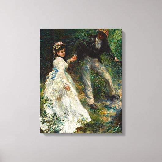Pierre-Auguste Renoir - La Promenade Canvas Afdruk (Voorkant)