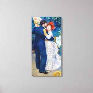 Pierre-Auguste Renoir - Landelijke Dans Canvas Afdruk