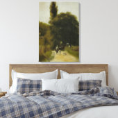 Pierre Auguste Renoir Landschap met twee figuren Canvas Afdruk (Insitu (Slaapkamer))