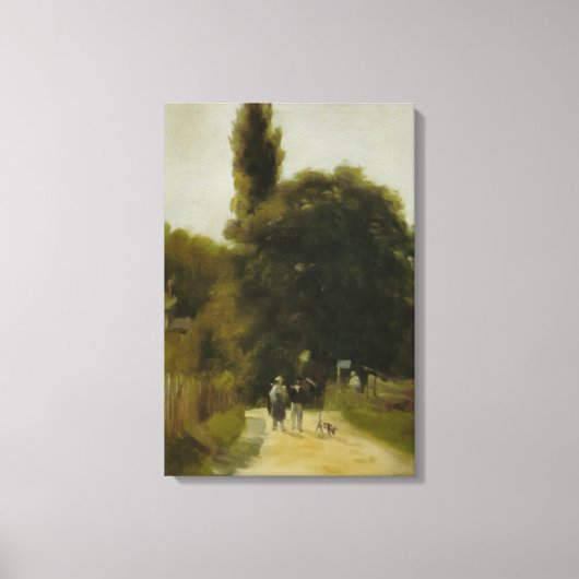 Pierre Auguste Renoir Landschap met twee figuren Canvas Afdruk (Voorkant)