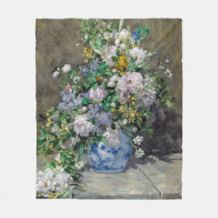 Pierre-Auguste Renoir - Lenteboeket Fleece Deken