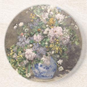 Pierre-Auguste Renoir Lenteboeket Zandsteen Onderzetter