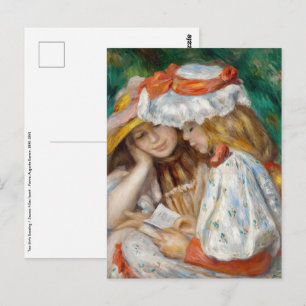 Pierre-Auguste Renoir - Lezen van twee meisjes Briefkaart