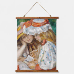 Pierre-Auguste Renoir - Lezen van twee meisjes Hangend Wandkleed