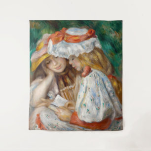 Pierre-Auguste Renoir - Lezen van twee meisjes Wandkleed