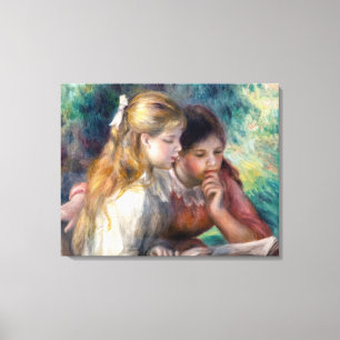 Pierre-Auguste Renoir - Lezing Canvas Afdruk