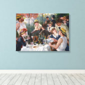 Pierre-Auguste Renoir - Luncheon of Boating Party Canvas Afdruk (Insitu (Houten vloer))