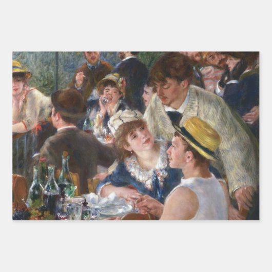 Pierre-Auguste Renoir - Luncheon of Boating Party Inpakpapier Vel (Voorkant 3)