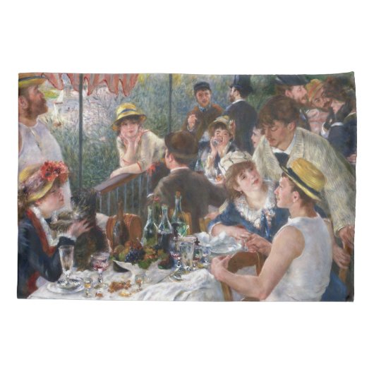 Pierre-Auguste Renoir - Luncheon of Boating Party Kussensloop (Achterkant)