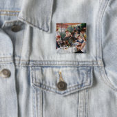 Pierre-Auguste Renoir - Luncheon of Boating Party Vierkante Button 5,1 Cm (In situ)