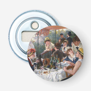 Pierre-Auguste Renoir - Luncheon van de roeipartij Button Flesopener