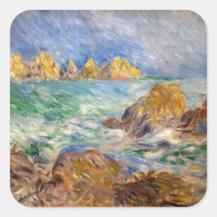 Pierre-Auguste Renoir - Marine, Guernesey Vierkante Sticker