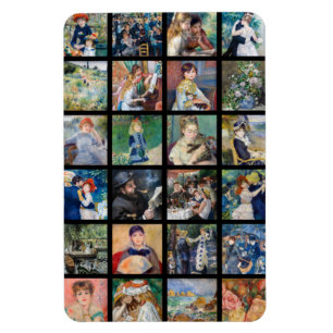 Pierre-Auguste Renoir - Masterstuks Collage Magneet