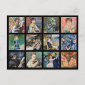 Pierre-Auguste Renoir - Masterstuks Grid Collage Briefkaart (Voorkant)
