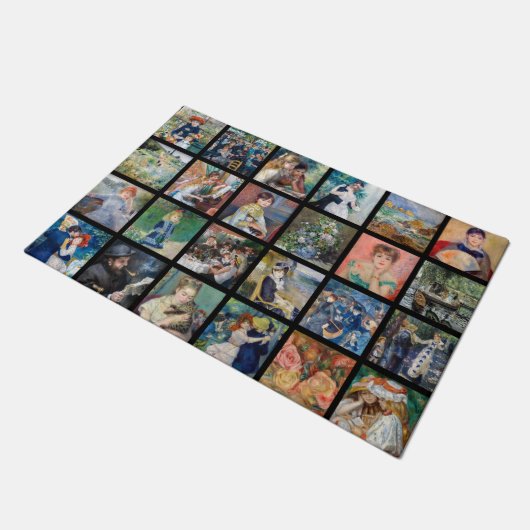 Pierre-Auguste Renoir - Masterstuks Grid Collage Deurmat (Schuin)