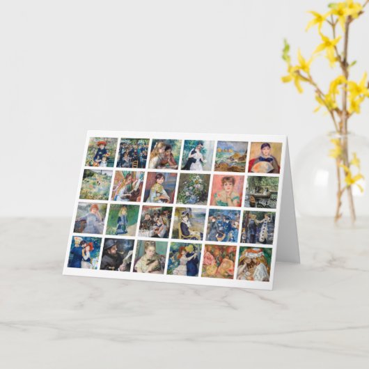 Pierre-Auguste Renoir - Masterstuks Grid Collage Kaart (Gele Bloem)