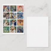 Pierre-Auguste Renoir - Masterstuks Grid Collage Notitiekaartje (Voorkant / Achterkant)