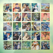Pierre-Auguste Renoir - Masterstuks Grid Collage Raamsticker (Vel 3)