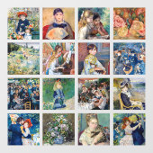 Pierre-Auguste Renoir - Masterstuks Grid Collage Raamsticker (Vel)